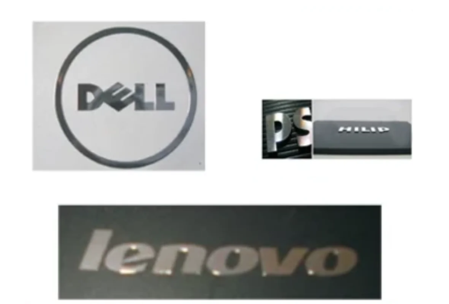 Metal Letter Cut Labels for branding metal labels with customizable